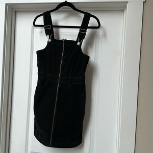 American Eagle black corduroy jumper dress